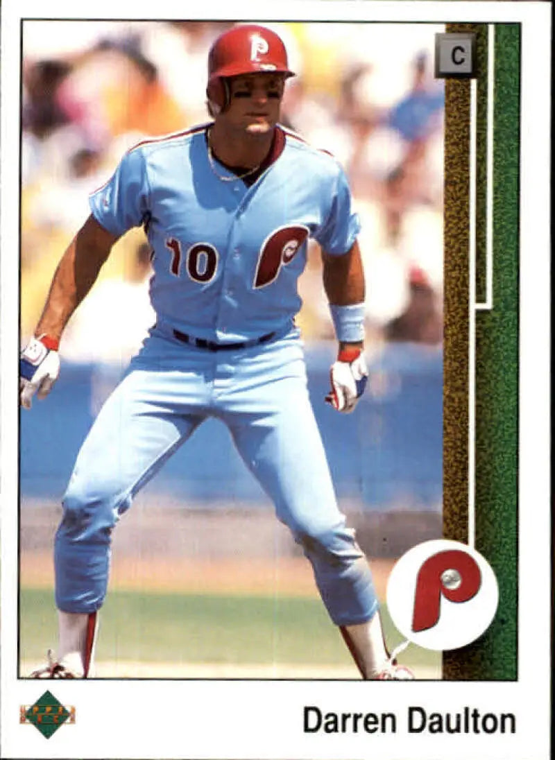 1989 Upper Deck #448 Darren Daulton NM-MT Philadelphia Phillies Baseball Card - Baseball Card Single
