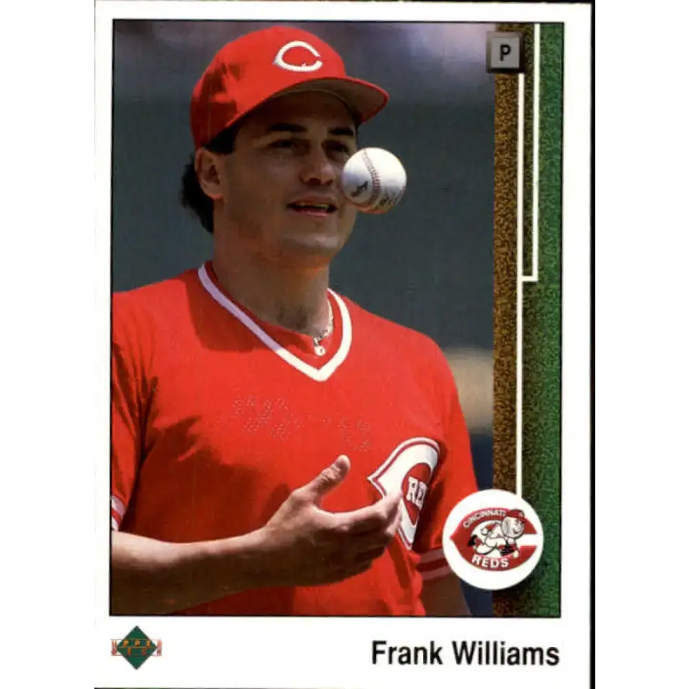 1989 Upper Deck #449 Frank Williams NM-MT Cincinnati Reds Baseball Card - Baseball Card Single
