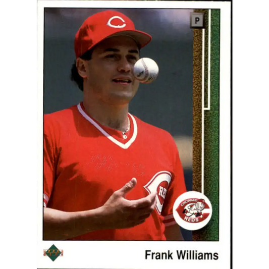 1989 Upper Deck #449 Frank Williams NM-MT Cincinnati Reds Baseball Card - Baseball Card Single
