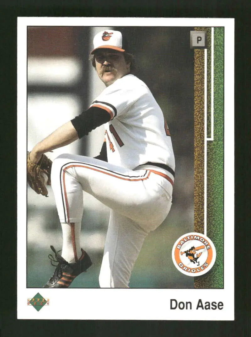 1989 Upper Deck #450 Don Aase NM-MT Baltimore Orioles Baseball Card - Baseball Card Single