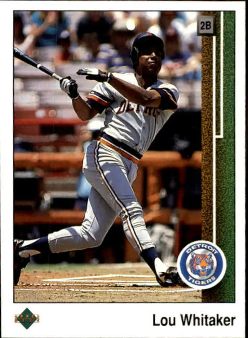 1989 Upper Deck #451 Lou Whitaker NM-MT Detroit Tigers Baseball Card - Baseball Card Single