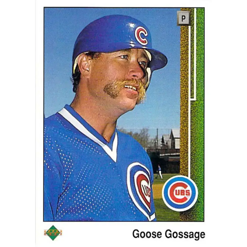 1989 Upper Deck #452 Rich Gossage NM-MT Chicago Cubs Baseball Card - Baseball Card Single