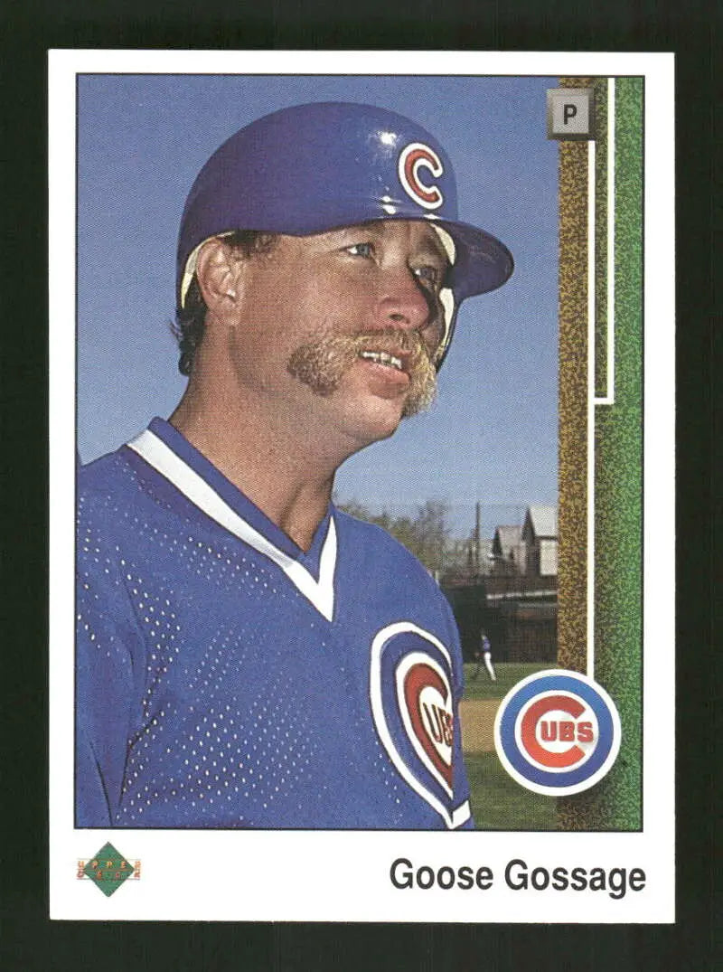 1989 Upper Deck #452 Rich Gossage NM-MT Chicago Cubs Baseball Card - Baseball Card Single