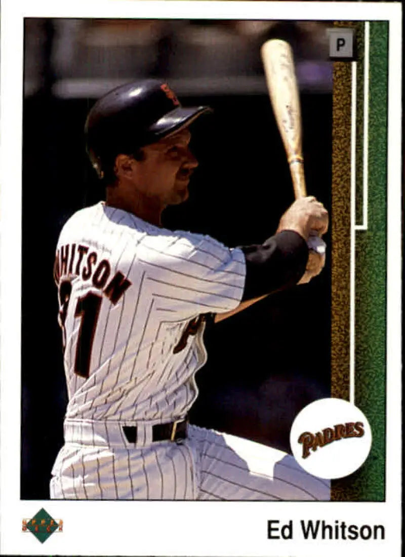 1989 Upper Deck #453 Ed Whitson NM-MT San Diego Padres Baseball Card - Baseball Card Single