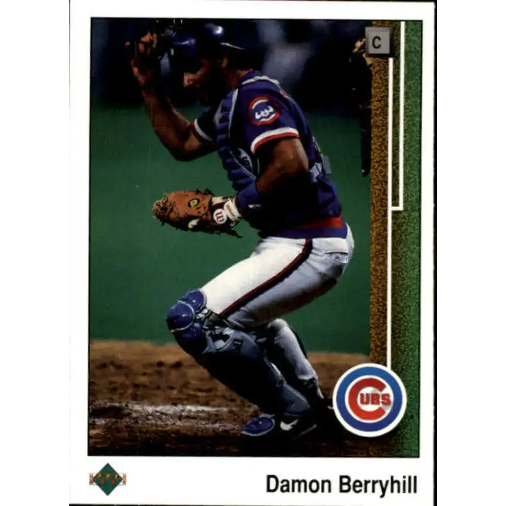 1989 Upper Deck #455 Damon Berryhill NM-MT Chicago Cubs Baseball Card - Baseball Card Single