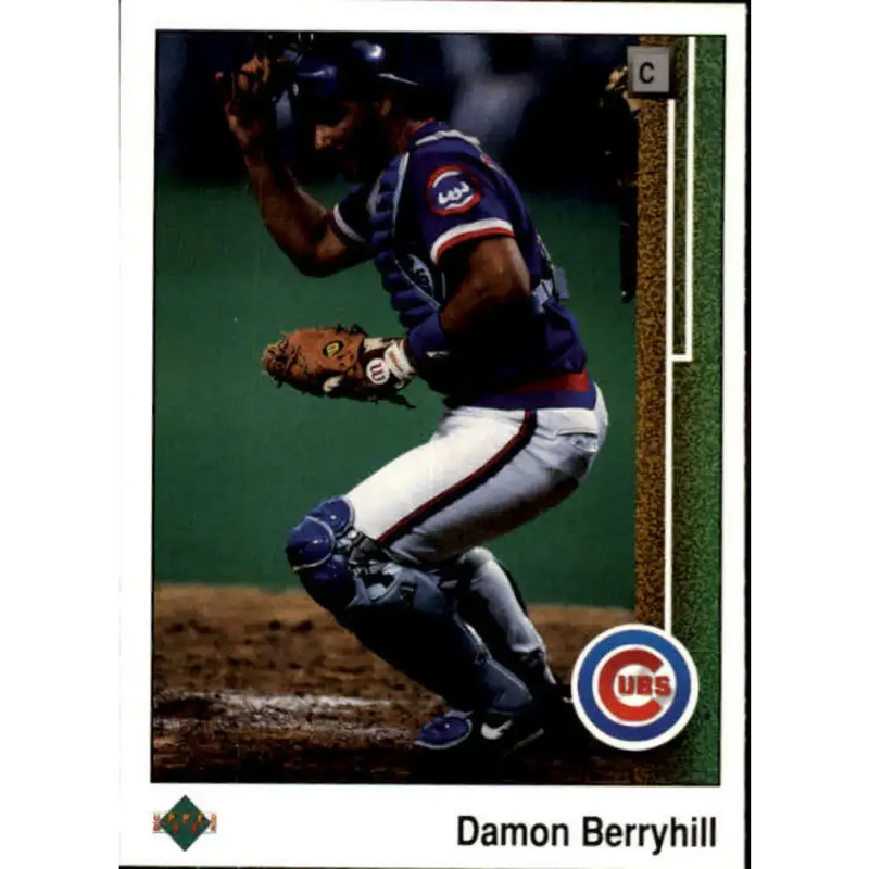 1989 Upper Deck #455 Damon Berryhill NM-MT Chicago Cubs Baseball Card - Baseball Card Single