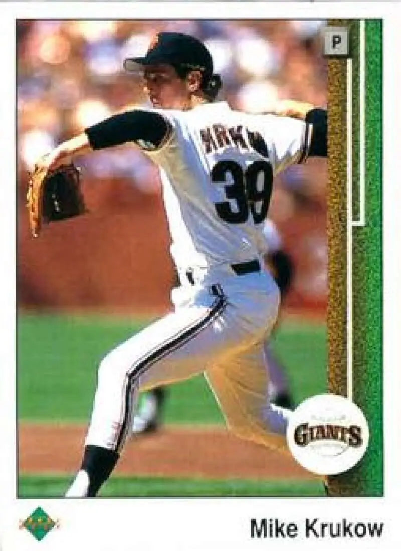 1989 Upper Deck #46 Mike Krukow NM-MT San Francisco Giants Baseball Card - Baseball Card Single
