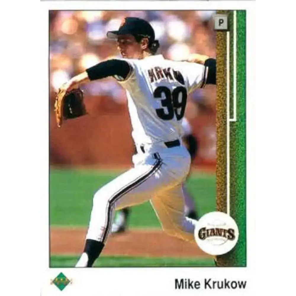 1989 Upper Deck #46 Mike Krukow NM-MT San Francisco Giants Baseball Card - Baseball Card Single