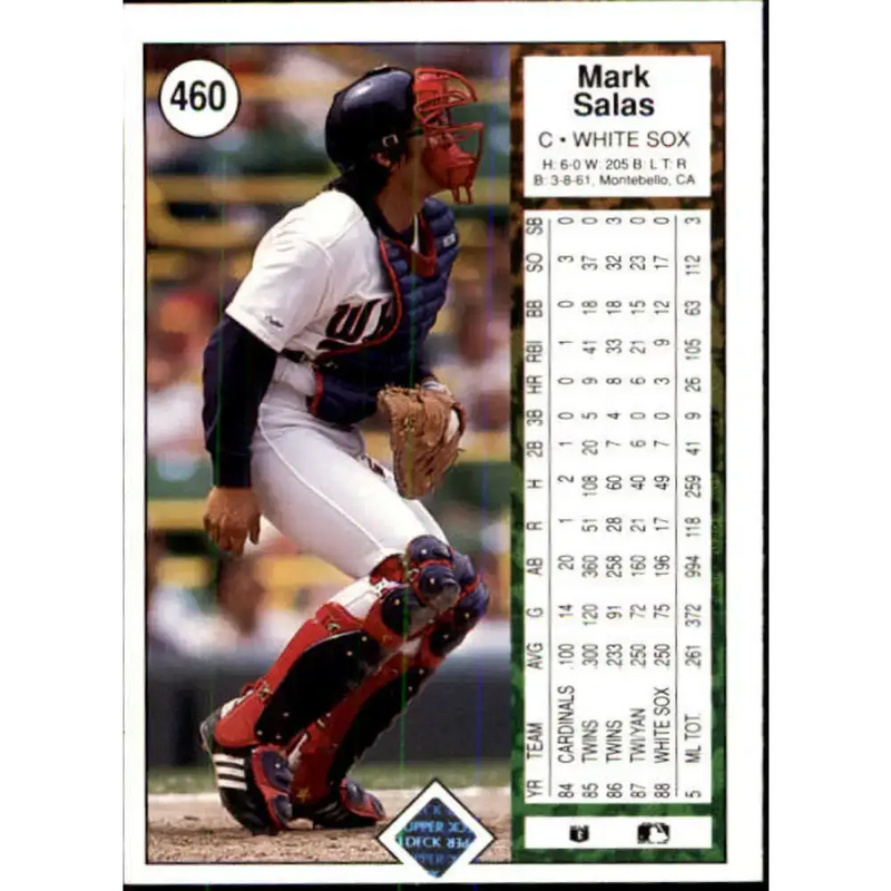 1989 Upper Deck #460 Mark Salas NM-MT Chicago White Sox Baseball Card - Baseball Card Single