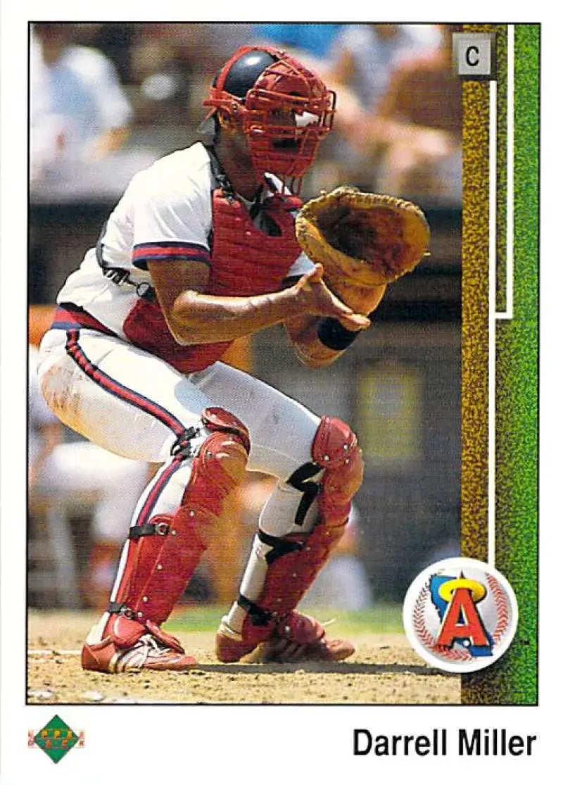 1989 Upper Deck #462 Darrell Miller NM-MT California Angels Baseball Card - Baseball Card Single