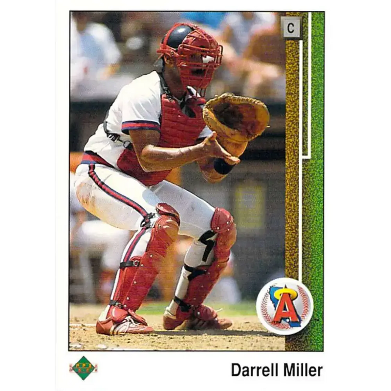 1989 Upper Deck #462 Darrell Miller NM-MT California Angels Baseball Card - Baseball Card Single