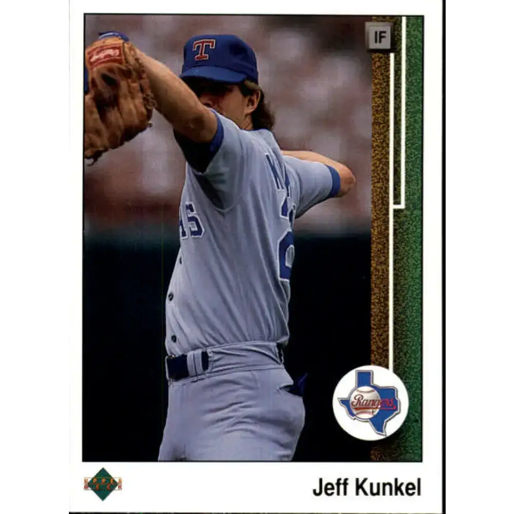 1989 Upper Deck #463 Jeff Kunkel NM-MT Texas Rangers Baseball Card - Baseball Card Single