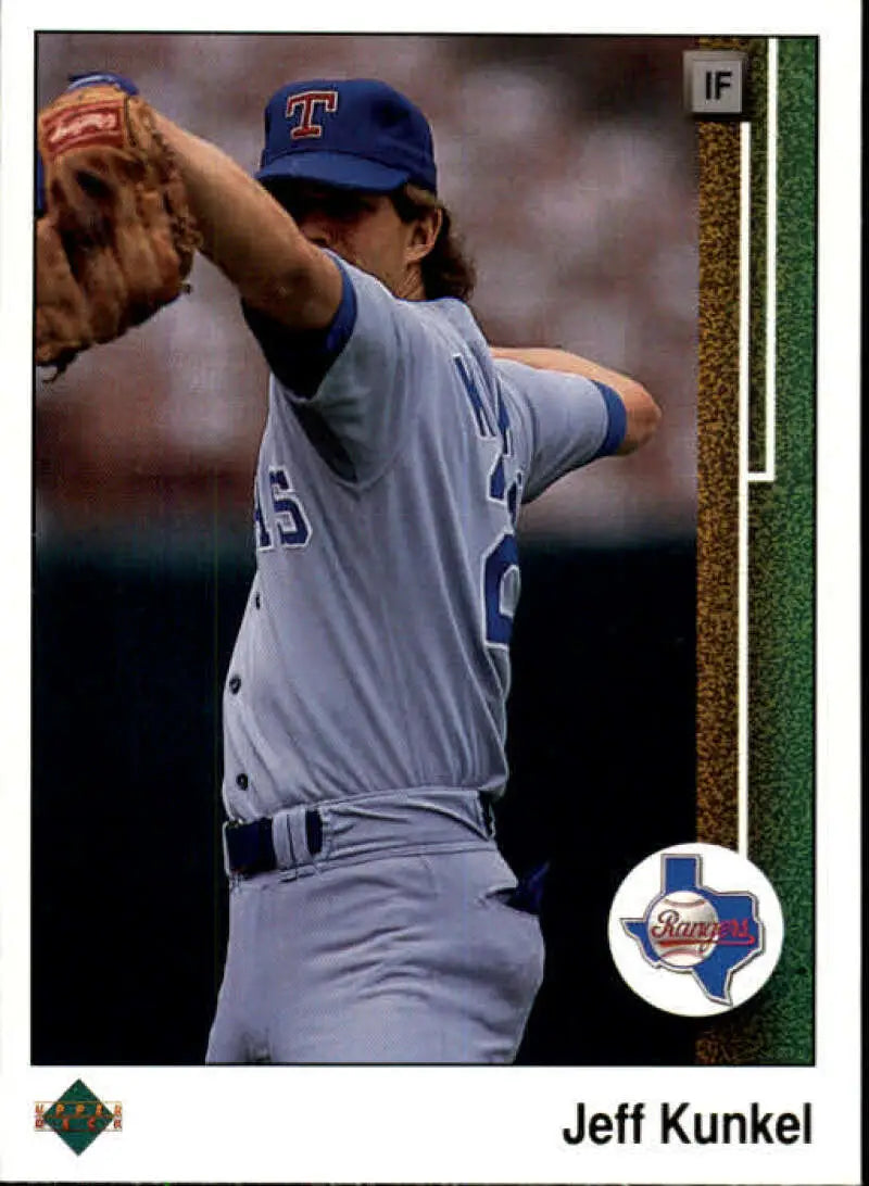 1989 Upper Deck #463 Jeff Kunkel NM-MT Texas Rangers Baseball Card - Baseball Card Single