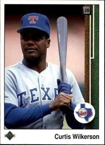 1989 Upper Deck #465 Curtis Wilkerson NM-MT Rangers - Baseball Card Single
