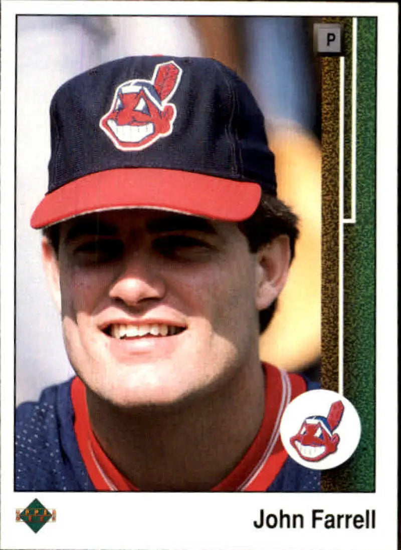 1989 Upper Deck #468 John Farrell NM-MT Cleveland Indians Baseball Card - Baseball Card Single
