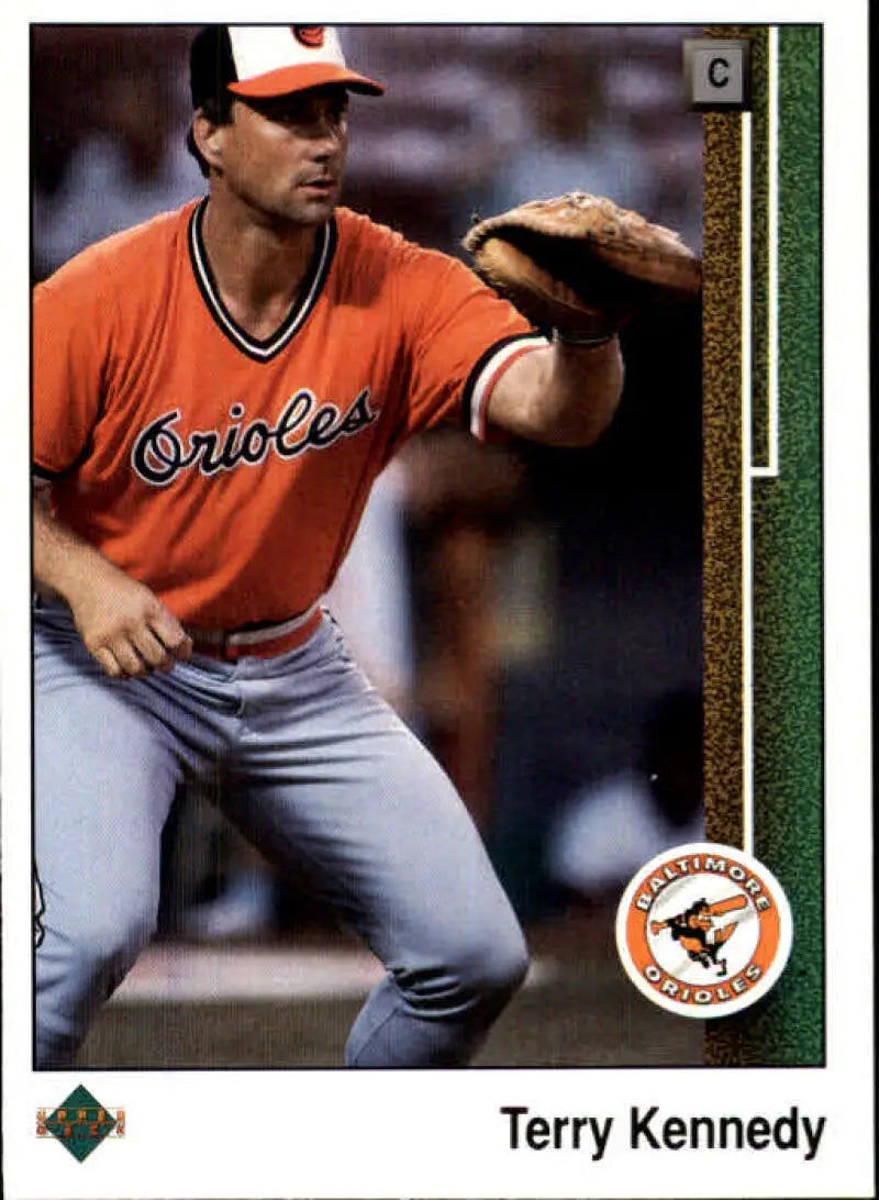 1989 Upper Deck #469 Terry Kennedy NM-MT Baltimore Orioles Baseball Card - Baseball Card Single