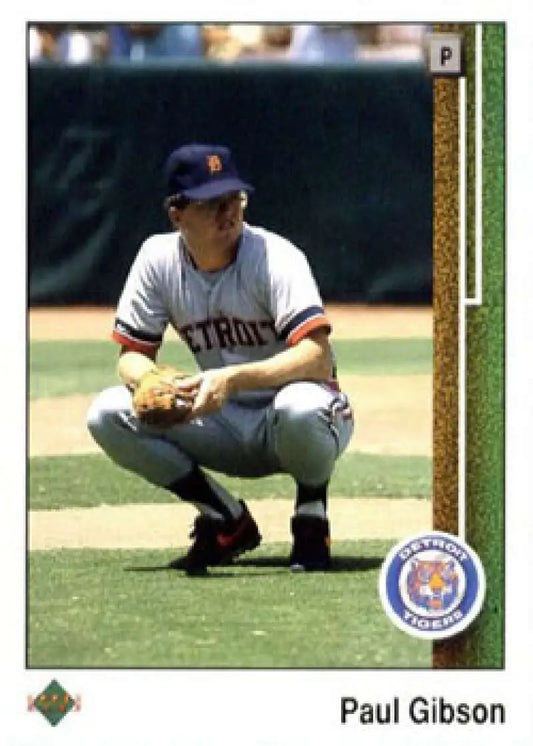 1989 Upper Deck #47 Paul Gibson NM-MT Detroit Tigers Baseball Card - Baseball Card Single