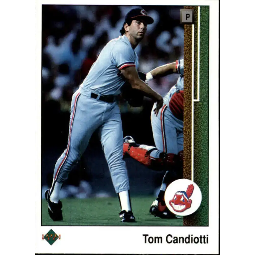 1989 Upper Deck #470 Tom Candiotti NM-MT Cleveland Indians Baseball Card - Baseball Card Single