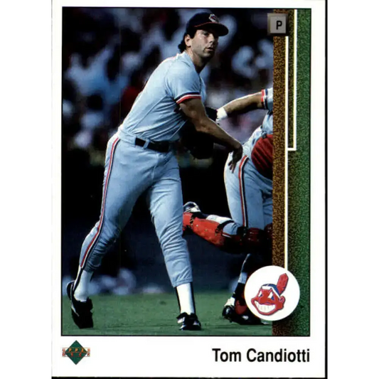 1989 Upper Deck #470 Tom Candiotti NM-MT Cleveland Indians Baseball Card - Baseball Card Single