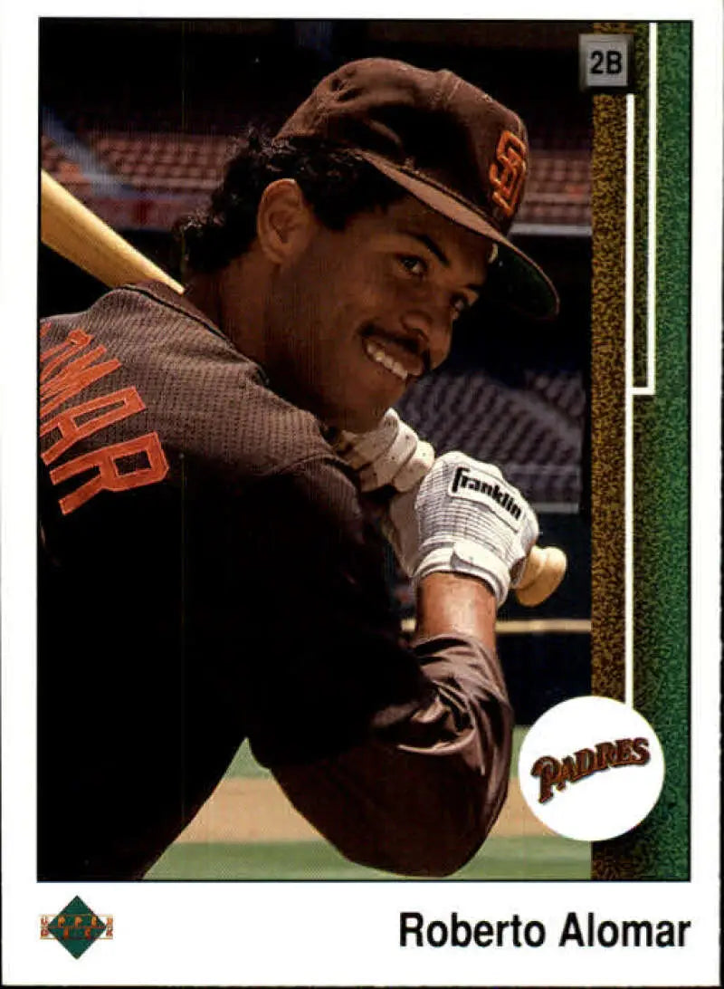 1989 Upper Deck #471 Roberto Alomar NM-MT San Diego Padres Baseball Card - Baseball Card Single