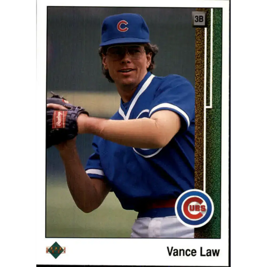 1989 Upper Deck #473 Vance Law NM-MT Chicago Cubs Baseball Card - Baseball Card Single