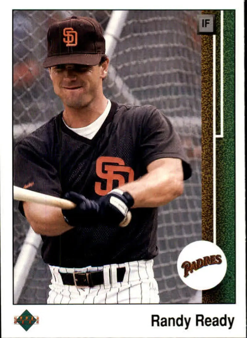 1989 Upper Deck #474 Randy Ready NM-MT San Diego Padres Baseball Card - Baseball Card Single