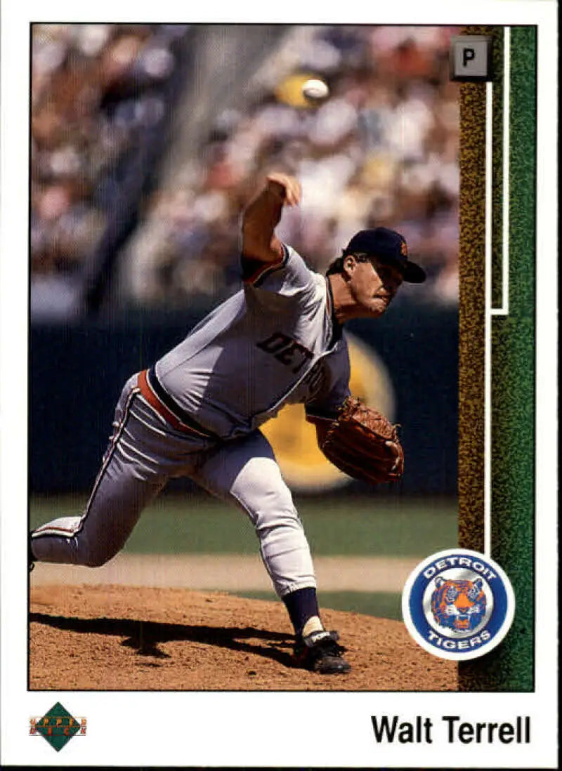 1989 Upper Deck #475 Walt Terrell NM-MT Detroit Tigers Baseball Card - Baseball Card Single