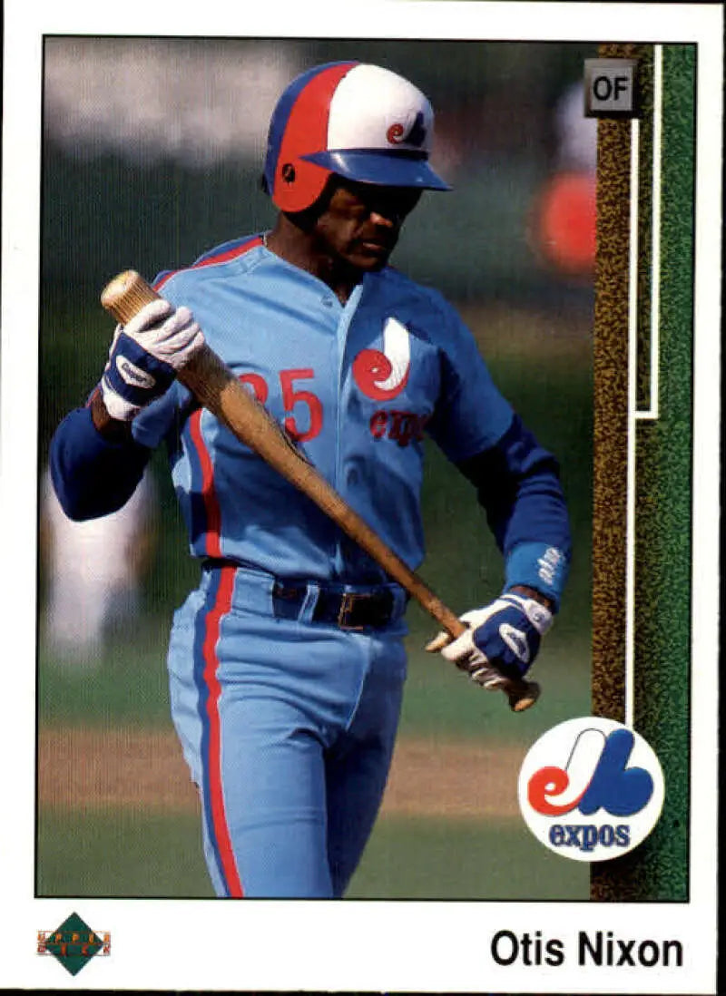 1989 Upper Deck #480 Otis Nixon NM-MT Montreal Expos Baseball Card - Baseball Card Single