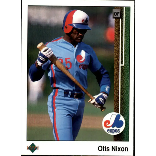 1989 Upper Deck #480 Otis Nixon NM-MT Montreal Expos Baseball Card - Baseball Card Single