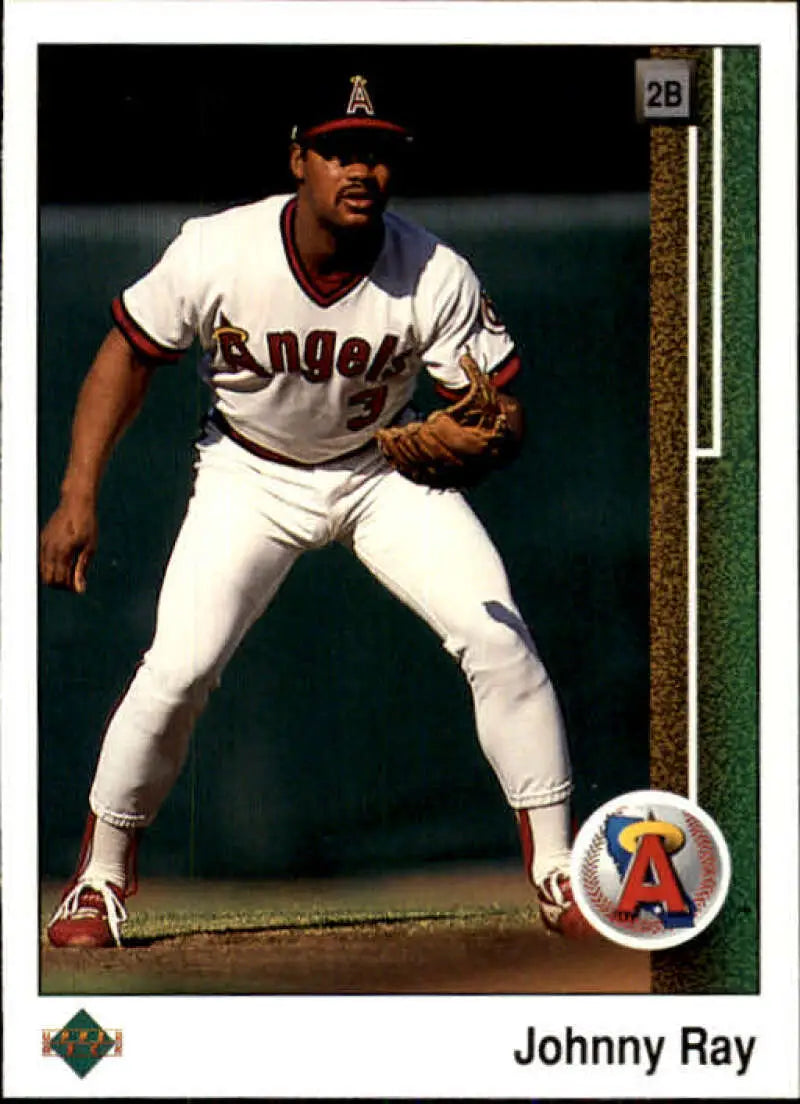1989 Upper Deck #481 Johnny Ray NM-MT California Angels Baseball Card - Baseball Card Single