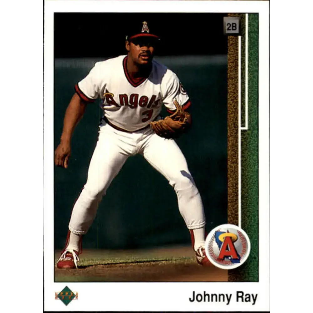 1989 Upper Deck #481 Johnny Ray NM-MT California Angels Baseball Card - Baseball Card Single