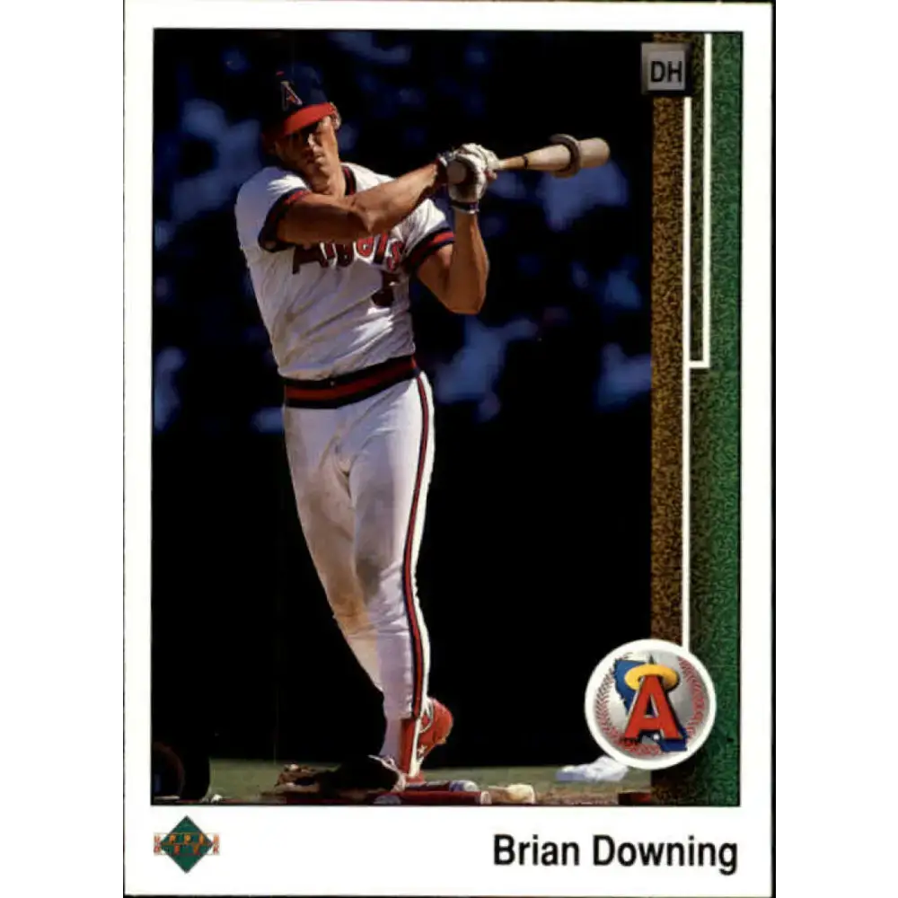 1989 Upper Deck #485 Brian Downing NM-MT California Angels Baseball Card - Baseball Card Single