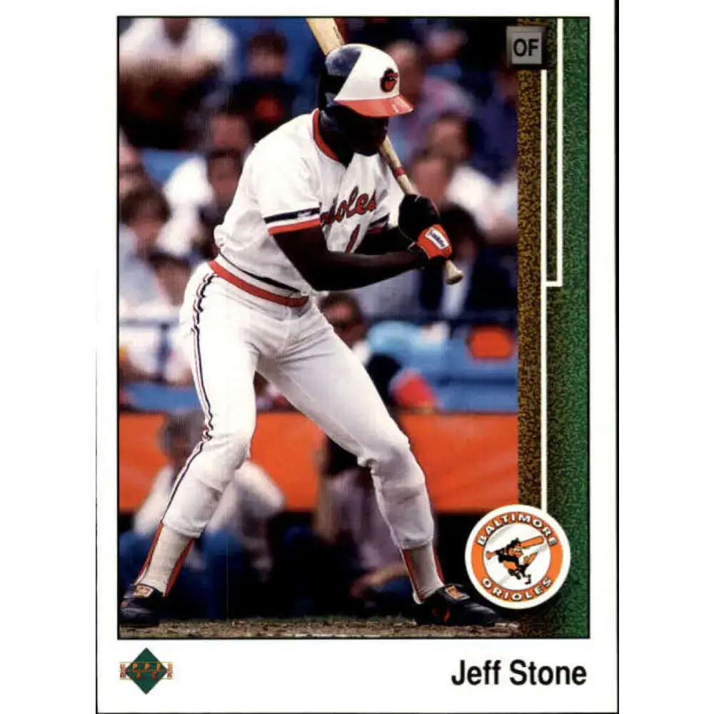 1989 Upper Deck #486 Jeff Stone NM-MT Baltimore Orioles Baseball Card - Baseball Card Single