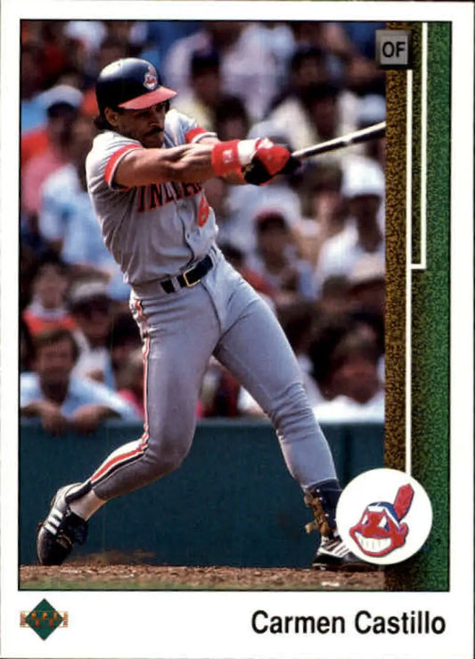 1989 Upper Deck #487 Carmen Castillo NM-MT Cleveland Indians Baseball Card - Baseball Card Single