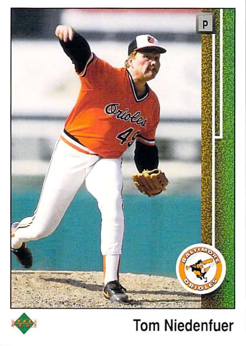 1989 Upper Deck #488 Tom Niedenfuer NM-MT Baltimore Orioles Baseball Card - Baseball Card Single