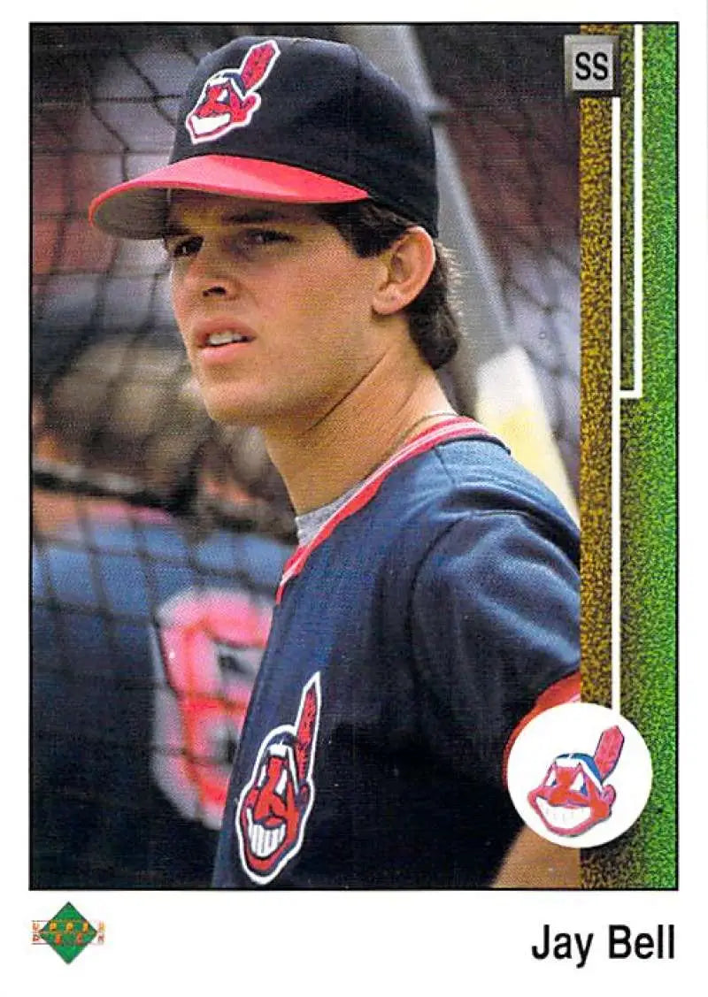1989 Upper Deck #489 Jay Bell NM-MT Cleveland Indians Baseball Card - Baseball Card Single