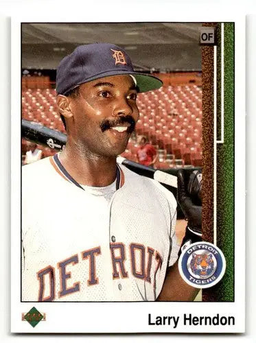 1989 Upper Deck #49 Larry Herndon Detroit Tigers Baseball Cards EX/N ID:54128 - Baseball Card Single
