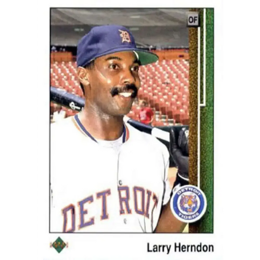1989 Upper Deck #49 Larry Herndon NM-MT Detroit Tigers Baseball Card - Baseball Card Single