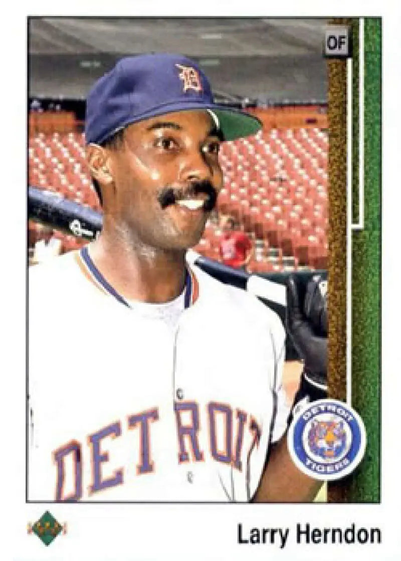 1989 Upper Deck #49 Larry Herndon NM-MT Detroit Tigers Baseball Card - Baseball Card Single