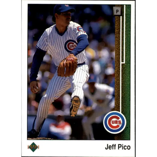 1989 Upper Deck #491 Jeff Pico NM-MT Chicago Cubs Baseball Card - Baseball Card Single