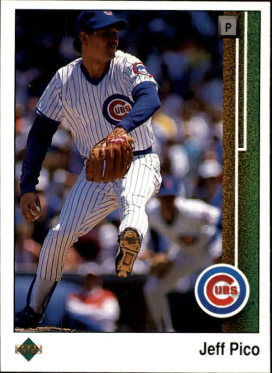 1989 Upper Deck #491 Jeff Pico NM-MT Chicago Cubs Baseball Card - Baseball Card Single