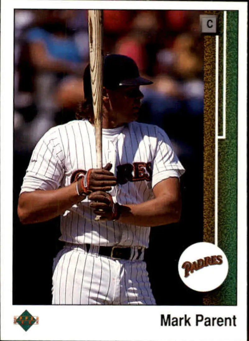 1989 Upper Deck #492 Mark Parent NM-MT RC Rookie San Diego Padres Baseball Card - Baseball Card Single