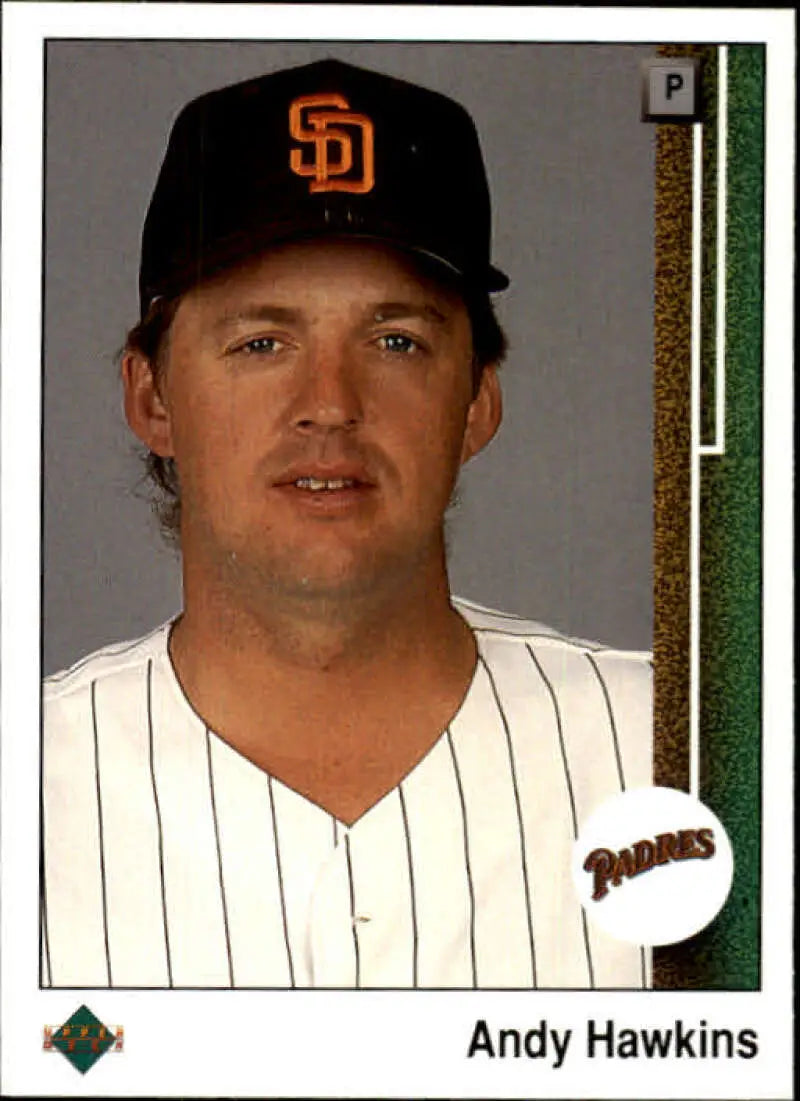 1989 Upper Deck #495 Andy Hawkins NM-MT San Diego Padres Baseball Card - Baseball Card Single
