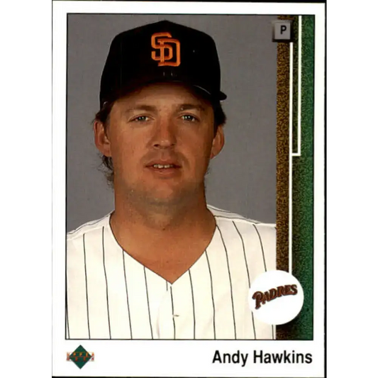 1989 Upper Deck #495 Andy Hawkins NM-MT San Diego Padres Baseball Card - Baseball Card Single