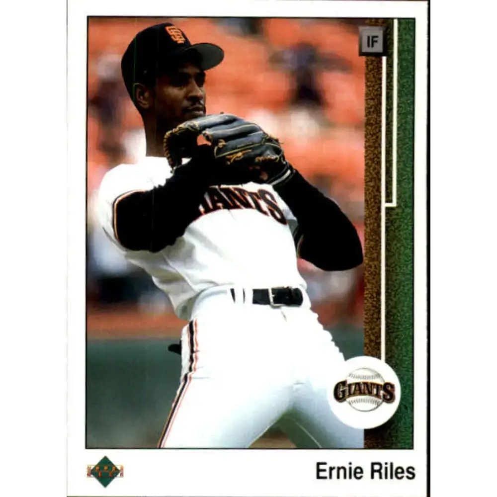 1989 Upper Deck #497 Ernest Riles NM-MT San Francisco Giants Baseball Card - Baseball Card Single