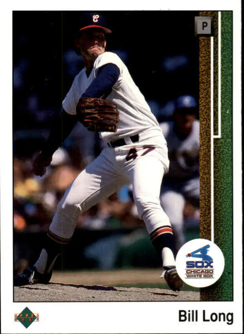 1989 Upper Deck #499 Bill Long NM-MT Chicago White Sox Baseball Card - Baseball Card Single