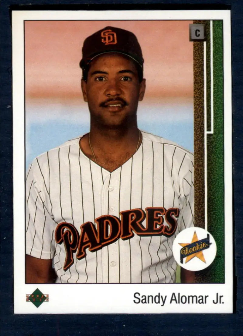 1989 Upper Deck #5 Sandy Alomar Jr. NM-MT RC Rookie San Diego Padres Baseball Card - Baseball Card Single