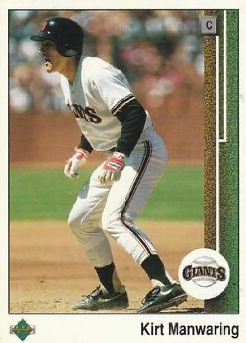 1989 Upper Deck #500 Kirt Manwaring NM-MT San Francisco Giants Baseball Card - Baseball Card Single