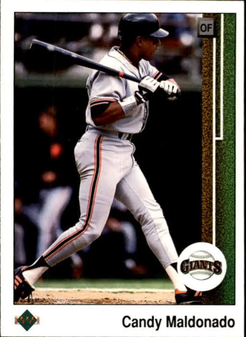 1989 Upper Deck #502 Candy Maldonado NM-MT San Francisco Giants Baseball Card - Baseball Card Single