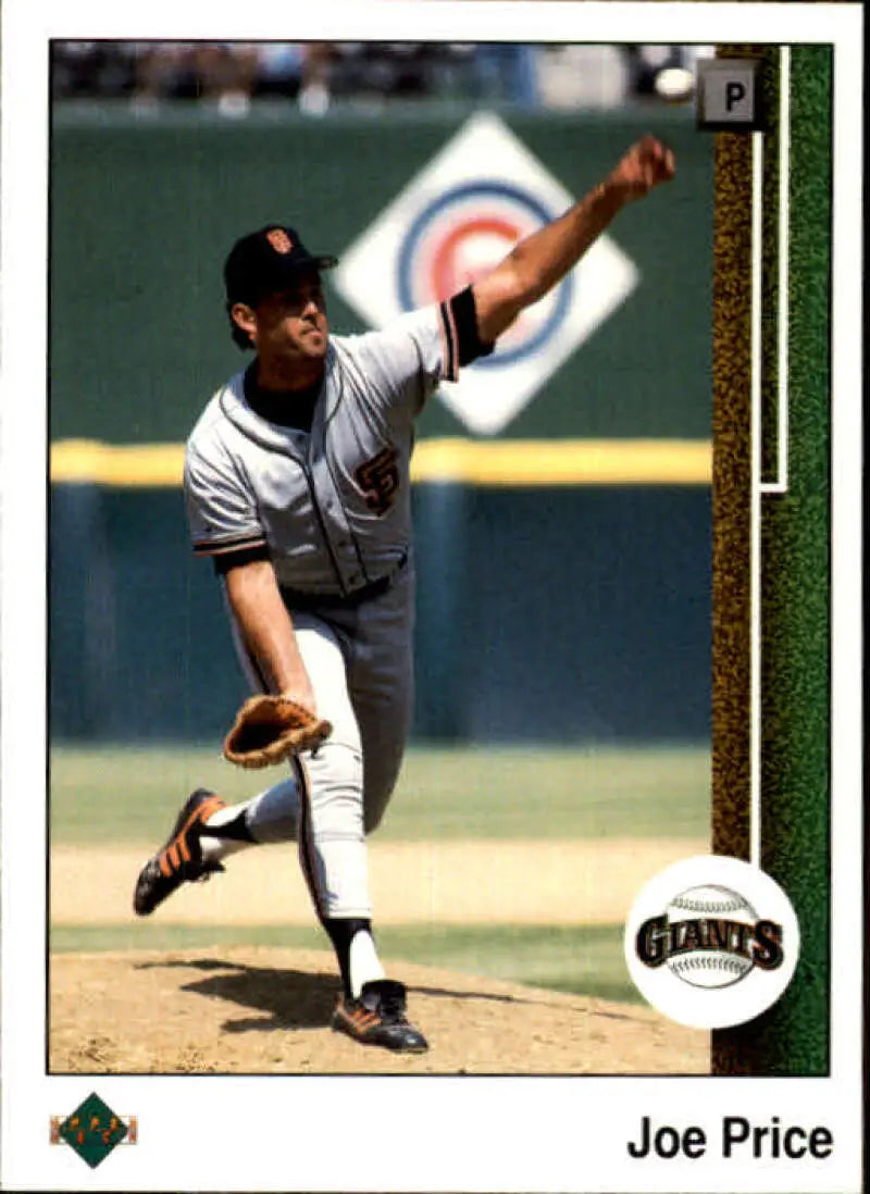 1989 Upper Deck #505 Joe Price NM-MT San Francisco Giants Baseball Card - Baseball Card Single